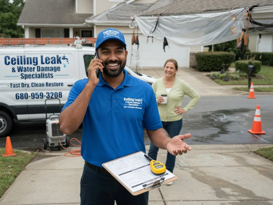 Ceiling Leak Cleanup Greentown, OH FAQs